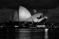 Sydney Opera House - Black and White